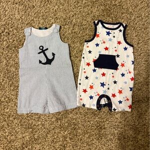 Set of 2 Baby Boy Rompers